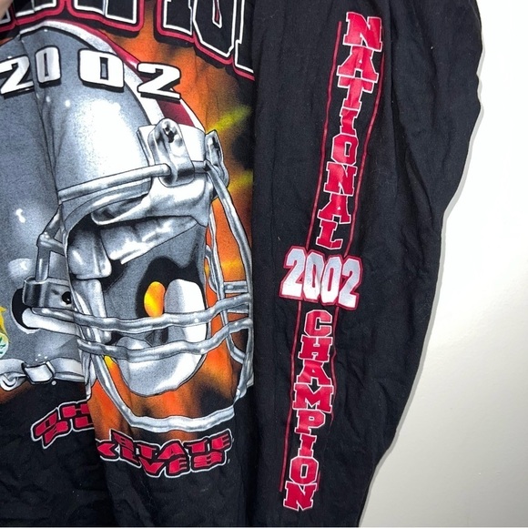 NCC Gold Apparel National Champion Ohio State 2002 Long Sleeved Tee Size Large - Picture 4 of 6